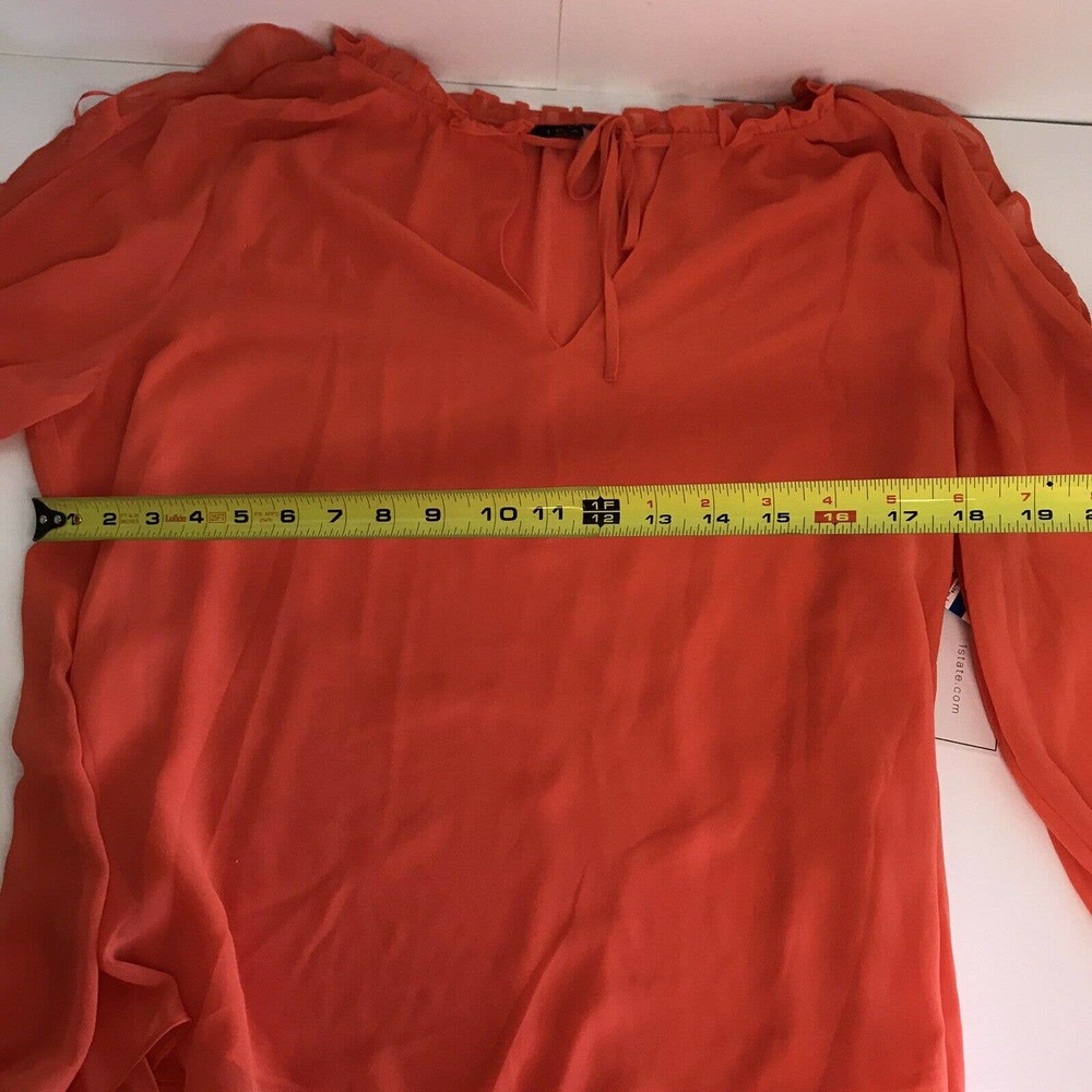 NWT 1. State Orange Slit Shoulder Top - Picture 10 of 10